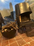 Deense vintage houtkachel – Scandinavisch design – jaren 70, Ophalen, Gebruikt, Houtkachel, Vrijstaand