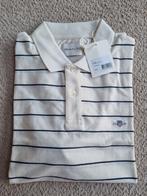 Gant Fine Striped Cotton Subtle Gant Embroidery Polo in kleu, Nieuw, Ophalen of Verzenden, Halswijdte 41/42 (L), Wit
