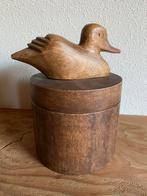 Houtsnijwerk eenden doos, Ophalen of Verzenden