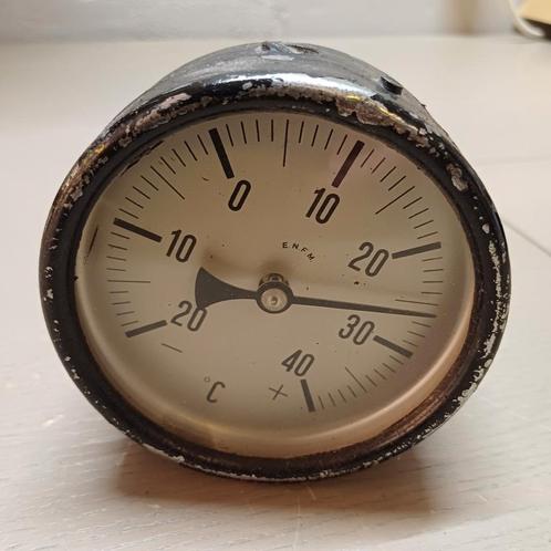 VINTAGE INDUSTRIEEL ENFM TEMPRATUUR TEMPERATUUR  METER, Huis en Inrichting, Woonaccessoires | Thermometers, Zo goed als nieuw