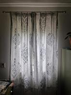 Gordijnen met roede - 150x150cm - Zilverkleurige roede, Ophalen