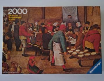 2000 Stukjes,  De BOERENBRUILOFT van Brueghel  beschikbaar voor biedingen