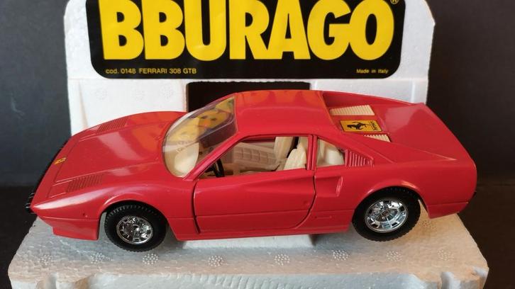 Ferrari 308 GTB 1:24 Bburago Burago Pol, Hobby en Vrije tijd, Modelauto's | 1:24, Zo goed als nieuw, Auto, Bburago, Ophalen of Verzenden