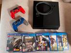 Playstation 4 met games en 2 controllers, Ophalen, Met 2 controllers, Original, 500 GB