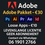 Adobe Pakket voor Mac & Windows – Levenslang Gebruiken – €30, Computers en Software, Ontwerp- en Bewerkingssoftware, Verzenden