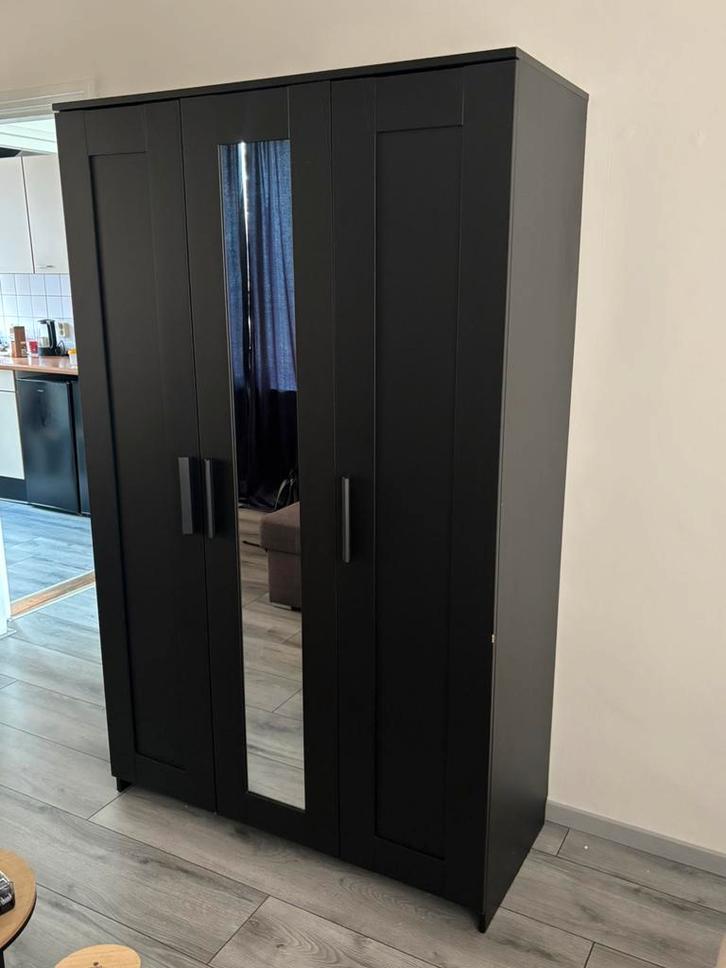 Ikea Brimnes kledingkast 3 deurs met spiegel, Huis en Inrichting, Kasten | Kledingkasten, Zo goed als nieuw, 150 tot 200 cm, 100 tot 150 cm