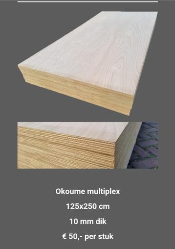  Okoumé Multiplex 10 mm dik beschikbaar voor biedingen