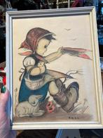 Vintage Hummel Ingelijst - 21,5 x 27 cm, Ophalen of Verzenden