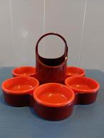 Vintage Emsa Snackschaal Bloemvorm Oranje Rood, Verzamelen, Retro, Ophalen of Verzenden, Huis en Inrichting