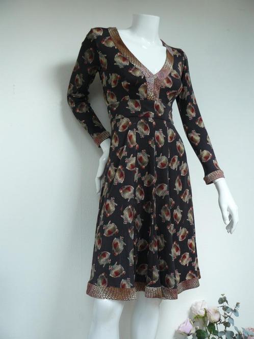ISSA LONDON zijden jurk maat 34 zijde zga NIEUW vissen, Kleding | Dames, Jurken, Zo goed als nieuw, Maat 34 (XS) of kleiner, Bruin