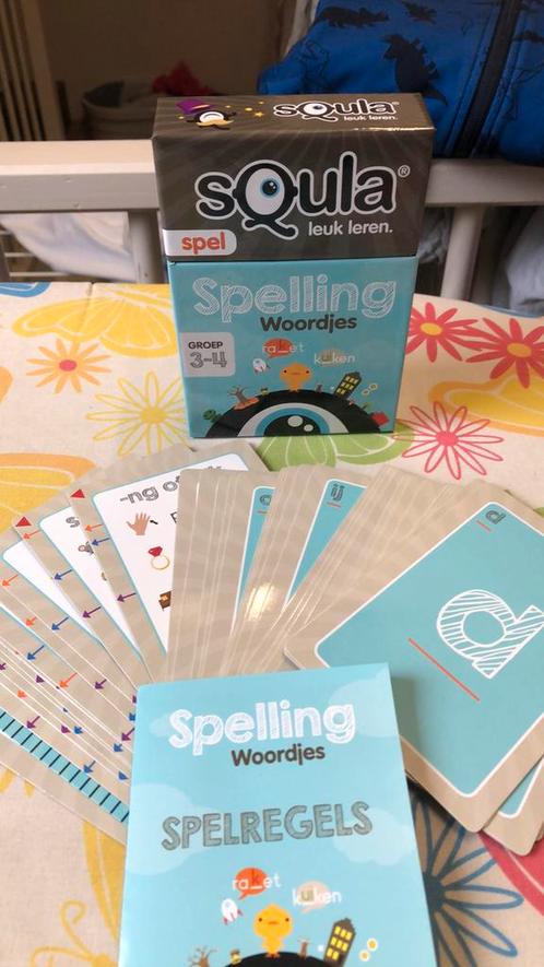 sQula Spelling / Woordjes Groep 3-4 Educatief Kaartspel, Hobby en Vrije tijd, Gezelschapsspellen | Kaartspellen, Zo goed als nieuw