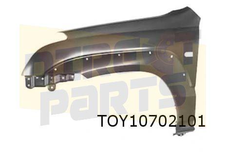 Toyota Land Cruiser 120 voorscherm Links (bij spatbordverbre, Auto-onderdelen, Carrosserie en Plaatwerk, Spatbord, Toyota, Nieuw