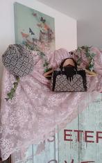 Claudio Ferrici *** VINTAGE *** tas en pet set, Ophalen of Verzenden, Gebruikt, Zwart, Handtas