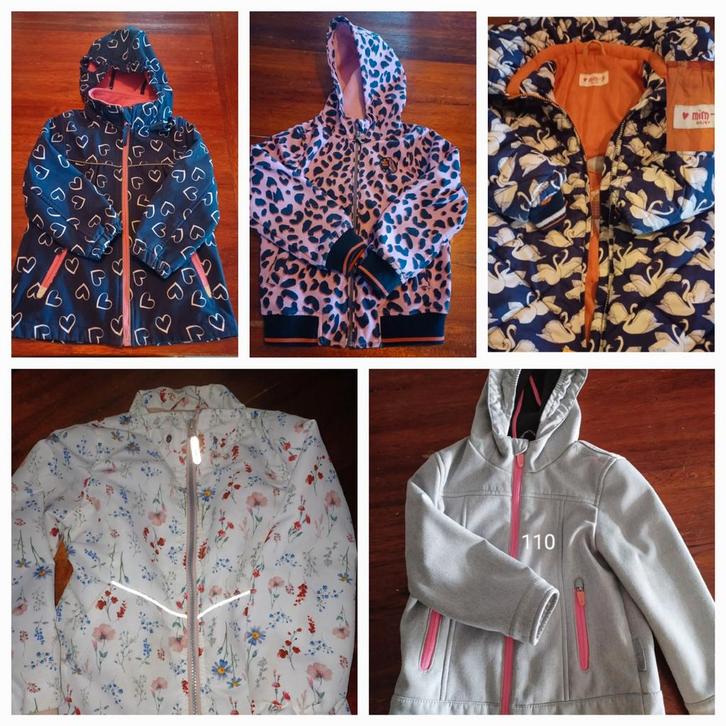 Herfst, winter, zomer  jassen 104 110, Kinderen en Baby's, Kinderkleding | Maat 110, Zo goed als nieuw, Meisje, Jas, Ophalen of Verzenden