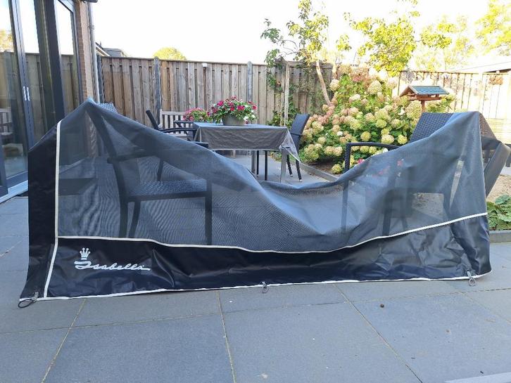 Doorzichtig Windscherm ISABELLA 4-deligTOP Kwaliteit 120 cm, Caravans en Kamperen, Windschermen, Zo goed als nieuw, Ophalen