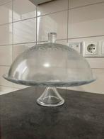 Taart plateau met deksel, Ophalen, Nieuw, Rond, Glas