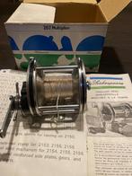 Shakespeare 2157 Multiplier vintage zeevis molen + doos, Watersport en Boten, Ophalen of Verzenden, Zo goed als nieuw, Molen