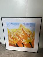 Zeefdruk van Paul Brand : Tulips Yellow / Orange, Ophalen of Verzenden