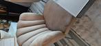 4 schelp stoelen champagne, Huis en Inrichting, Stoelen, Ophalen, Zo goed als nieuw, Overige kleuren
