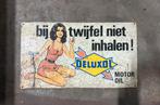 Deluxol reclame bord, Verzamelen, Merken en Reclamevoorwerpen, Ophalen of Verzenden, Zo goed als nieuw, Reclamebord