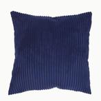 Corduroy Rib kussenhoes donkerblauw | 45 x 45 cm, Huis en Inrichting, Woonaccessoires | Kussens, Dekussenkraam@gmail.com, De kussenkraam