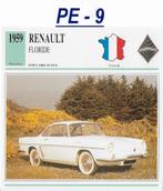 Pe9 autokaart renault floride ( 1959 ), Verzenden, Zo goed als nieuw, Auto's