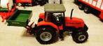 Siku mf Massey Ferguson 4270 brantner kiepbakje schaal 1:32, Ophalen of Verzenden, Gebruikt, Tractor of Landbouw, SIKU