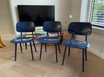 Friso Kramer Revolt stoelen blauw, Huis en Inrichting, Stoelen, Ophalen, Kunststof, Gebruikt, Blauw