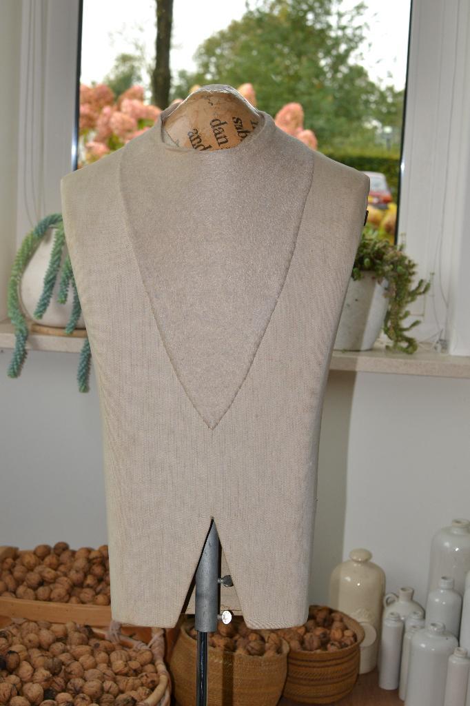 Vintage paspop man heren etalage pop winkel herenbuste retro, Antiek en Kunst, Curiosa en Brocante, Ophalen of Verzenden