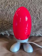 Ikea fjorton rood B9806 vintage Dino egg rood lamp, Ophalen of Verzenden, Gebruikt, Glas, Minder dan 50 cm