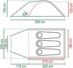 Coleman Darwin 3+ Driepersoons bijzet tent nieuw, Caravans en Kamperen, Coleman, Info@coleman.com, Minervum Breda, Ophalen of Verzenden