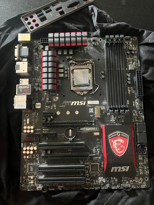 MSI H97 Gaming 3 moederbord + 32GB DDR3 RAM + i7 4790K CPU, Computers en Software, Moederborden, Gebruikt, Intel, DDR3, Verzenden