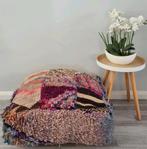 Patchwork berber poef, marokkaanse poef zitkussen, Verzenden, Nieuw, 50 tot 75 cm, 50 tot 75 cm