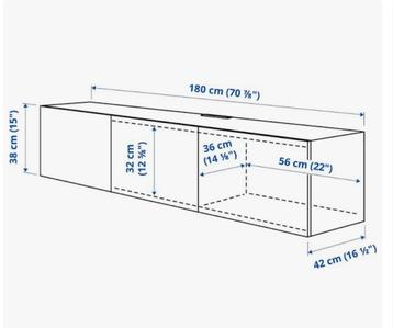 Ikea Besta TV Meubel - Wit