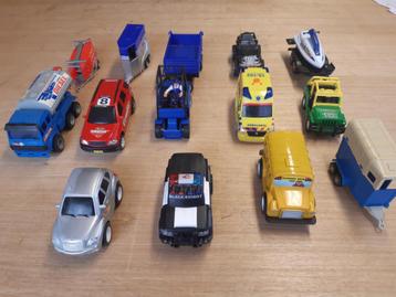 Speelgoedauto's 14 stuks 14 cm Politie Ambulance Schoolbus beschikbaar voor biedingen