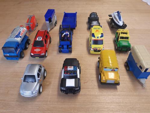Speelgoedauto's 14 stuks 14 cm Politie Ambulance Schoolbus, Kinderen en Baby's, Speelgoed | Speelgoedvoertuigen, Gebruikt, Ophalen of Verzenden