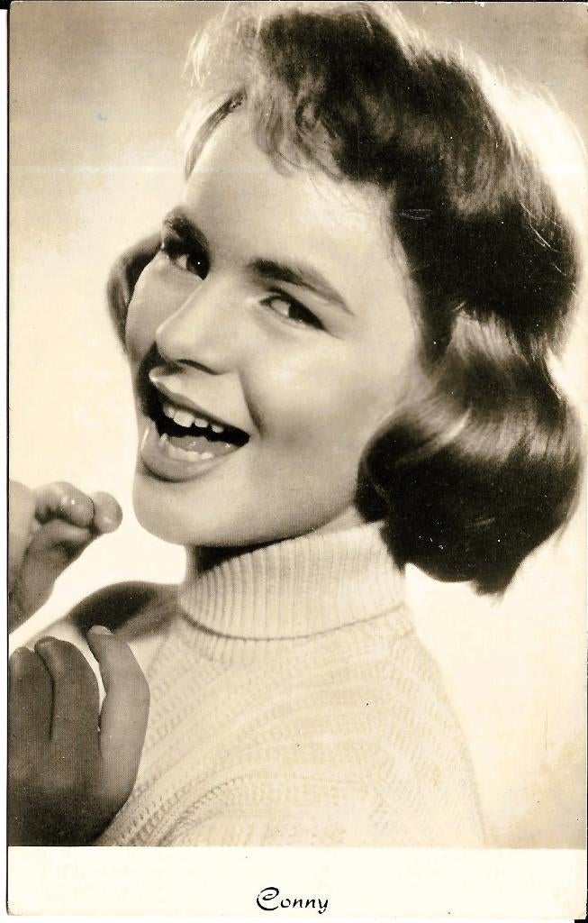Ansichtkaart	Conny (Froboess), Verzamelen, Verzenden, 1960 tot 1980, Gelopen, Sterren en Beroemdheden