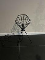 Zwarte industriele tafellamp, Ophalen, Zo goed als nieuw, Metaal, Minder dan 50 cm