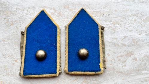 Zeer vroeg model schouder rangen KORPS RIJDENDE ART rond ‘46, Verzamelen, Militaria | Algemeen, Landmacht, Embleem of Badge, Nederland