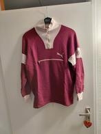 Vintage puma trui 80s maat s zeldzaam unisex b boy style, Puma, Paars, Ophalen of Verzenden, Gedragen