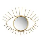 Gouden Oog Spiegel - Decoratieve Wandspiegel, Rond, Nieuw, Ophalen of Verzenden, Minder dan 100 cm