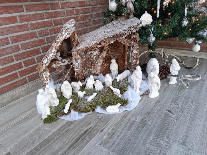 Grote Kerststal met Kerstgroep, Diversen, Kerst, Ophalen of Verzenden