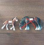 Schleich Shire paarden (1), Ophalen of Verzenden, Zo goed als nieuw, Paard, Beeldje of Figuurtje