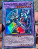 Yu-Gi-Oh! Elemental HERO Brave Neos SAST Print !, Verzenden, Zo goed als nieuw, Losse kaart, Foil