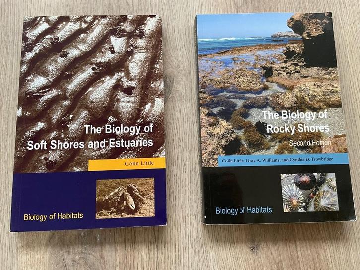 Marine biology books by Colin Little: Rocky and Soft shores, Boeken, Studieboeken en Cursussen, Zo goed als nieuw, Niet van toepassing