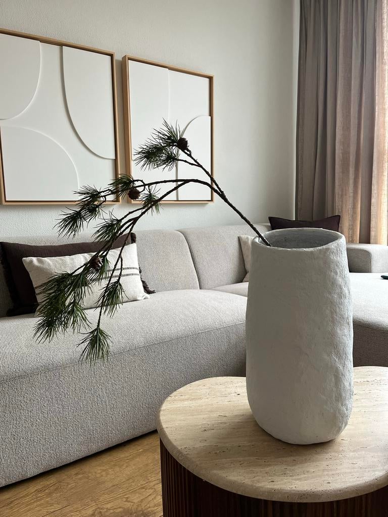 Vaas papier mache Serax, Huis en Inrichting, Overige materialen, Wit, Nieuw, Ophalen of Verzenden