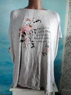 Grijs shirt met print maat 44 C&A, Ophalen of Verzenden, Zo goed als nieuw, Maat 42/44 (L)