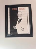 Homer Simpson Poster in Lijst, Huis en Inrichting, Ophalen of Verzenden, Gebruikt, Foto of Poster, Minder dan 50 cm