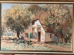 🔴PRACHTIGE AQUAREL Adriaan Keus BOERDERIJ Putten schilderij, Ophalen of Verzenden