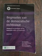 Beginselen van de democratische Rechtstaat - negende druk, Ophalen of Verzenden, Beta, Zo goed als nieuw, HBO
